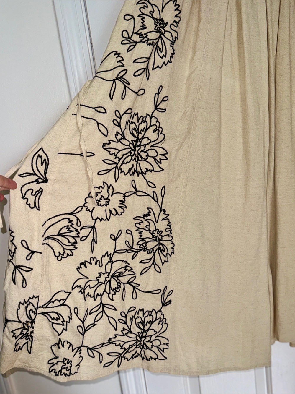 Free People What You Know Embroidered Wide-Leg Pants Sz: L - Picture 6 of 13